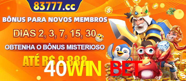Anúncio dos benefícios para Membro VIP Sênior na plataforma 40WIN BET, incluindo bônus promocionais, semanais e mensais, ilustrado com o personagem Fortune Tiger.