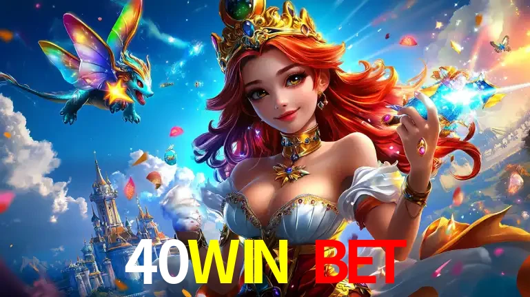 A princesa de um reino de fantasia mágico, com seu pequeno dragão, apresentando um mundo de prêmios encantados nos jogos de caça-níqueis do cassino 40WIN BET.