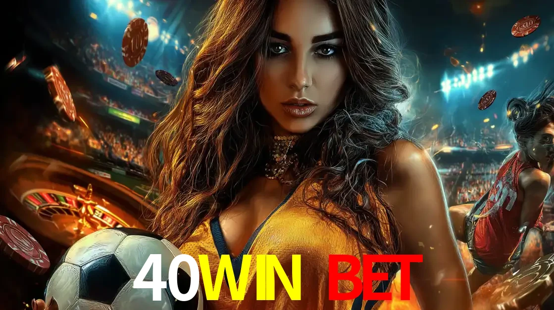Mulher segurando uma bola de futebol em uma montagem que mistura a paixão esportiva com a emoção da roleta de cassino, tudo disponível na plataforma 40WIN BET.